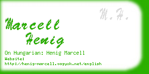 marcell henig business card